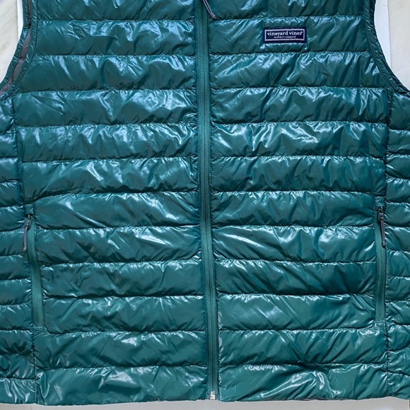 Packable Puffer Vest Vineyard Vines Charleston Green Primaloft Men's XXL - Picture 9 of 11